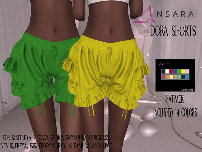 Ansara - Dora Shorts - FATPACK