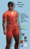 Res_Bryan beach outfit orange
