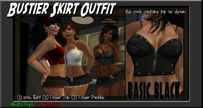 BB. Bustier Black