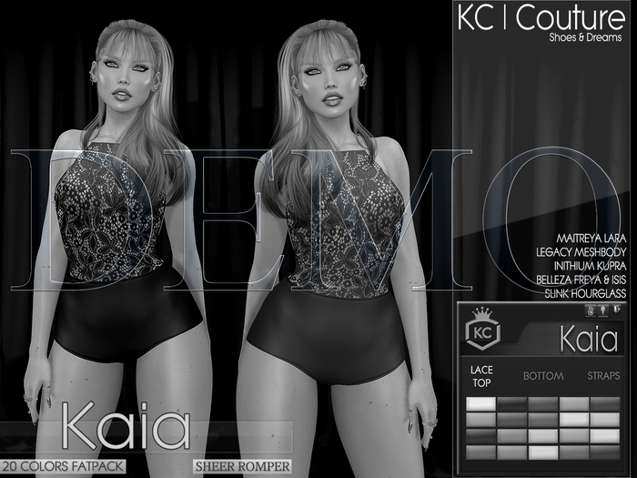 *DEMO* -KC- KAIA LACE ROMPER / MAITREYA LEGACY KUPRA FREYA ISIS