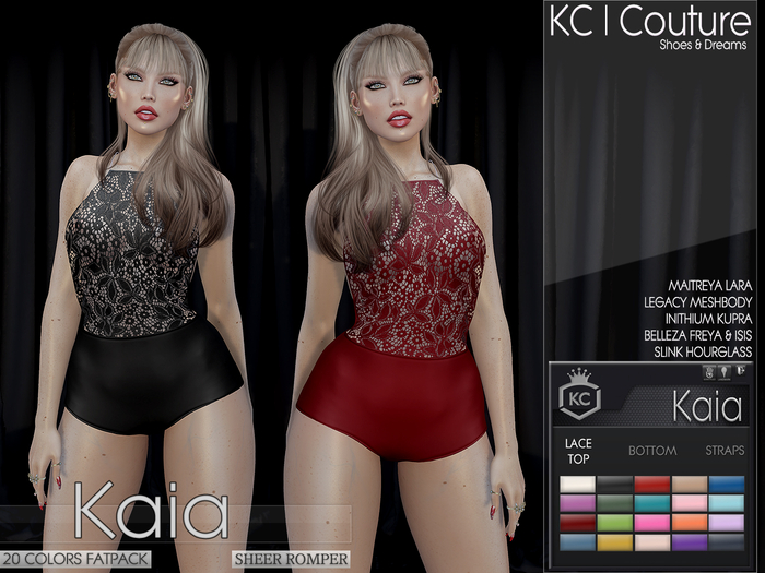 -KC- KAIA LACE ROMPER / MAITREYA LEGACY KUPRA FREYA ISIS HG