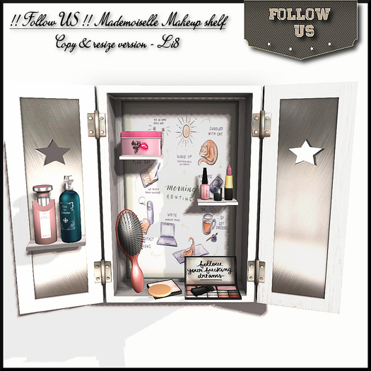 Bathroom shelf !! Follow US !! Mademoiselle Makeup shelf COPY Resize BOX