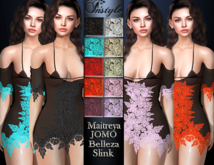 InStyl-Lace dress - HUD color (Maitreya, Slink ,Belleza ,JOMO)