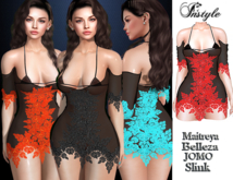 InStyl-Lace dress - Black/Red (Maitreya, Slink ,Belleza ,JOMO)