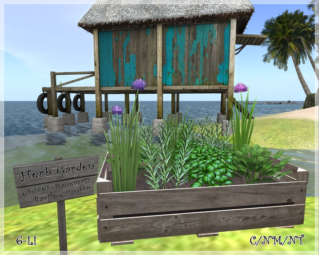 "Herb Garden" Crate w/Sign by Sej