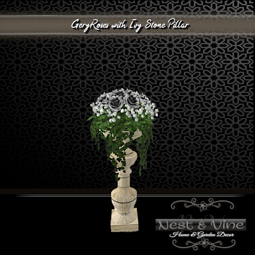 Grey Roses/Stone Pillar