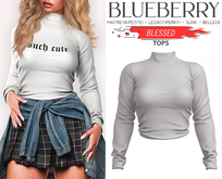 Blueberry - Blessed - Tops - White