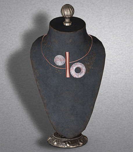 NetStyLe Akila Necklace *  Bronze WhitePink