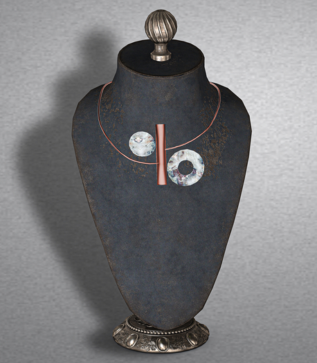 NetStyLe Akila Necklace *  Bronze LightBlue