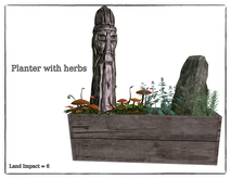 Nordic Planter with herbs -Box