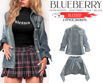 Blueberry - Blessed - 2 Style Jackets - Light Blue