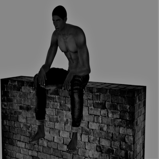 Resting M  ( 2 poses) + Wall   By Kev'Inette