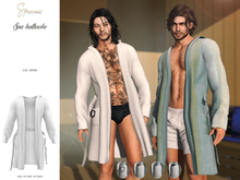 S&P Spa bathrobe male white (wear to unpack)
