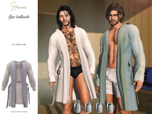 S&P Spa bathrobe male stripe pale (wear to unpack)