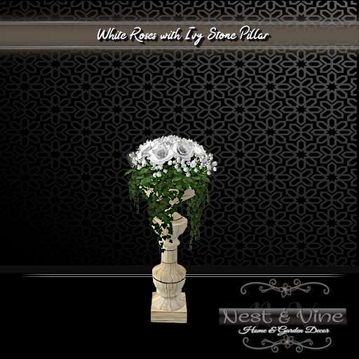 White Roses/Stone Pillar