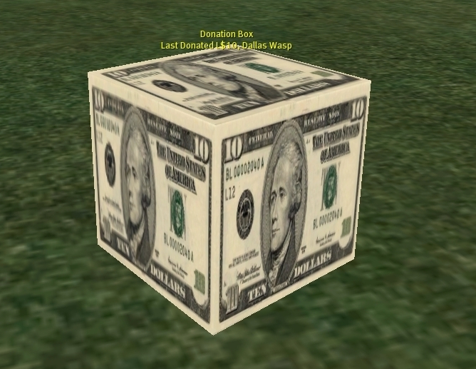 Donations Box Rotating 10 Dollars