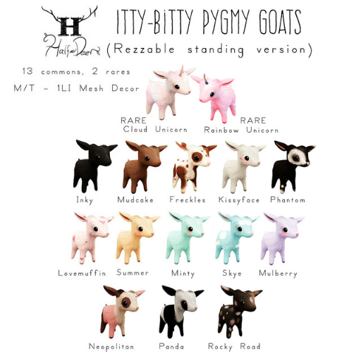 +H-Dr+ Itty-Bitty Pygmy Goat - Neopolitan (Shoulder)