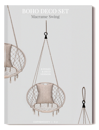 MINIMAL - Boho Deco Set Macrame Swing