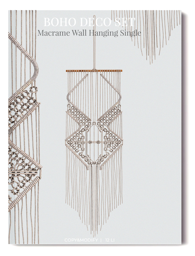 MINIMAL - Boho Deco Set Macrame Wall Hanging Single