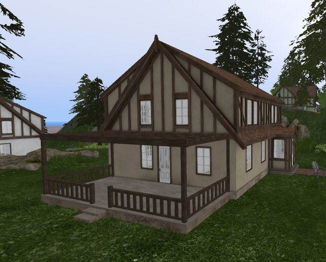 LH - Chalet Homes - Side patio with pergola type A MP3