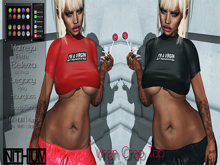 [TOXIC BISH] Virgin Crop Top @ HUD