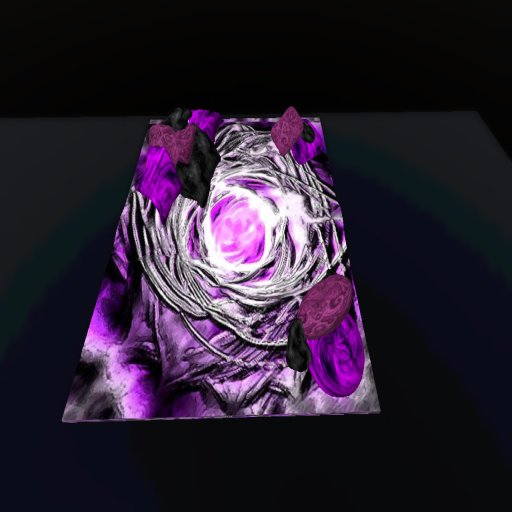 Rosey Abstract Snuggles rug - New Version