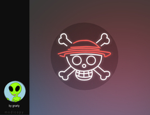 G/\/ARLY:: Luffy Skull Neon Sign