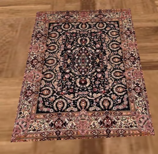 Persian Rug #1 tga (boxed)(Boxed)(square prim rug)  