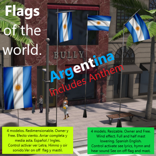 Flag Box Argentina Full Model