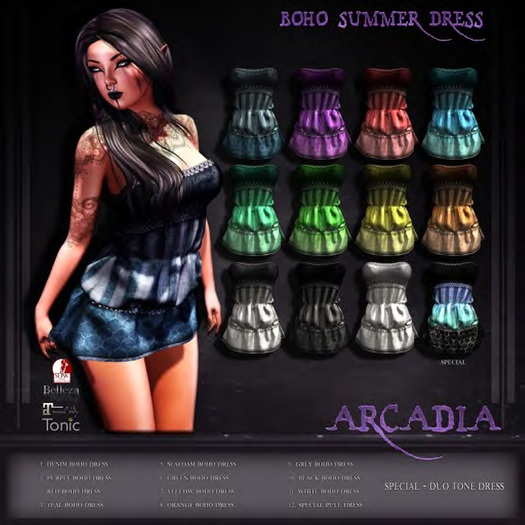 .A. Boho Dress (Hourglass) Denim