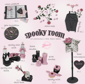 *Tentacio* Spooky room gacha. Spooky shoes black