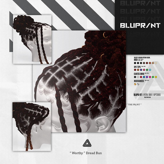 Blupr/nt - " Worthy " Dread Bun - Extreme  FP!- 