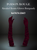 POISON ROUGE Abrahel Bento Gloves Burgundy