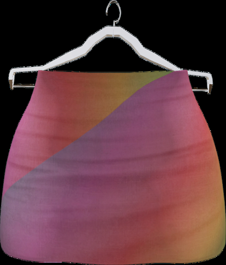 Pink Rainbow Flag Mini Skirt