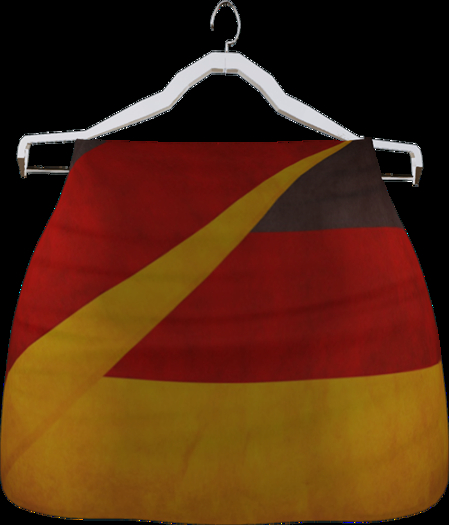 German Flag Mini Skirt