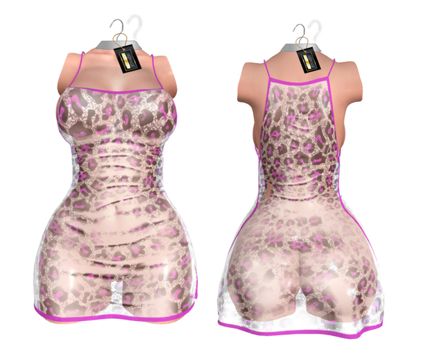 Magenta Transparent Dress