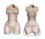 Teal Transparent Dress