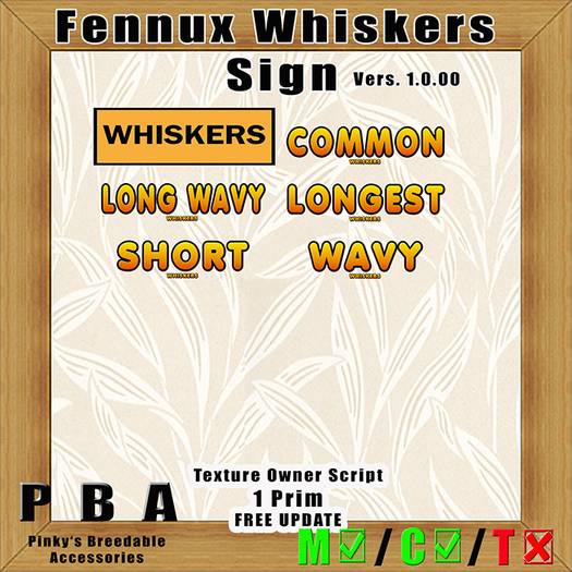 Fennux Whiskers Sign Vers. 1