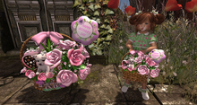 CJ Mother's Day Basket Pink TD Set Transfer