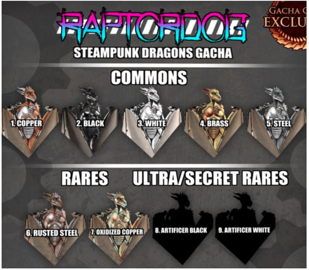 4. COMMON BRASS RAPTORDOG // STEAMPUNK DRAGON VOUCHER