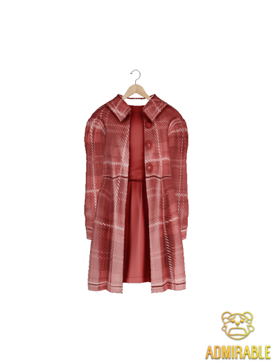 Admirable- Nora DressCoat (Red)