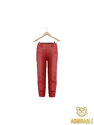 Admirable- Skinny Chinos (Red)