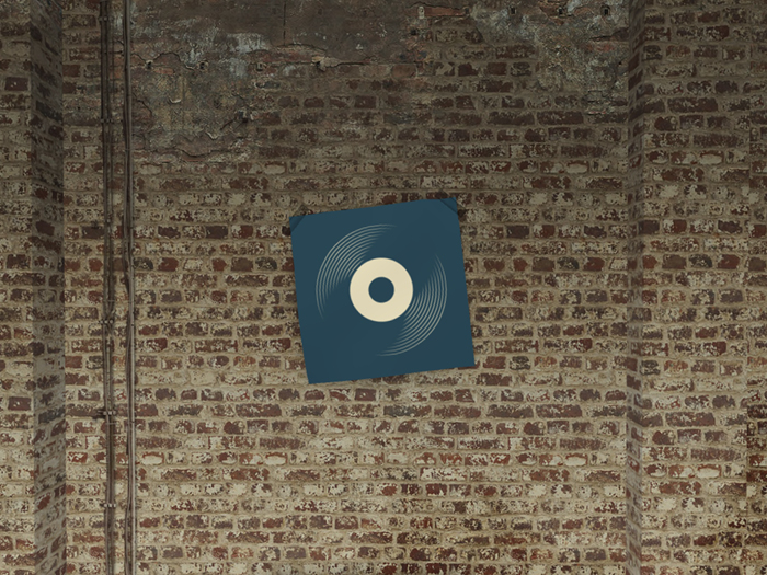 [BOY] TAPED POSTER - BLUE VINYL