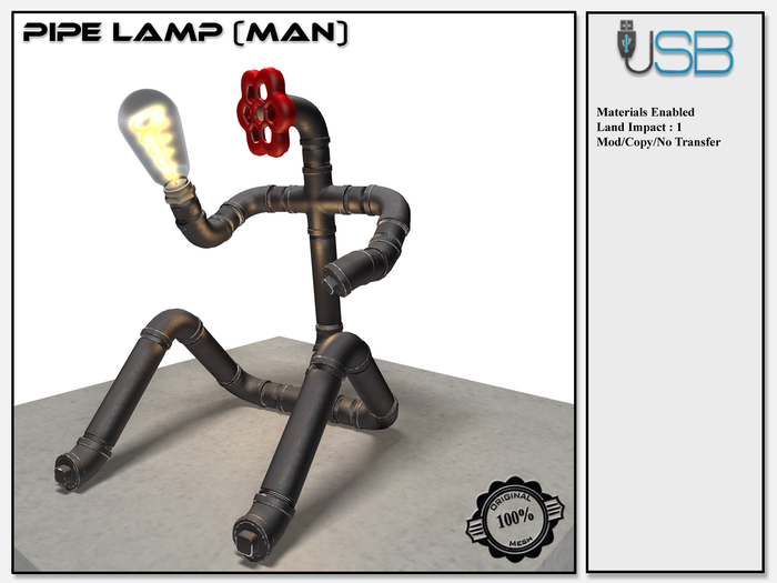 [USB] - Pipes Lamp (Man)
