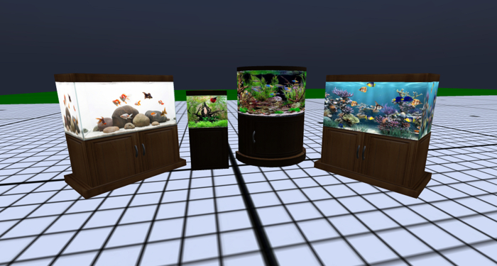aquariums x 4 