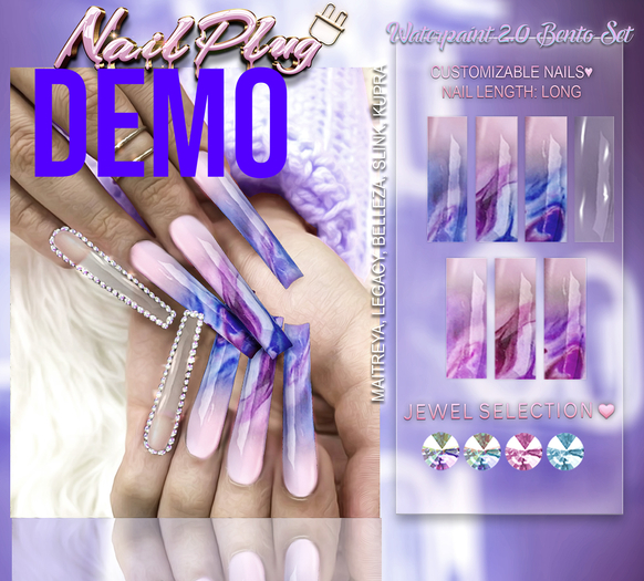 NAILPLUG:: Waterpaint 2.0 Set DEMO