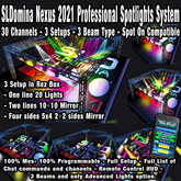 LIGHT SYSTEM - 2021- Spotlight Program  Control + Rezbox setup - 30 Channels Spot On Compatible Copy Programmable VIDEO