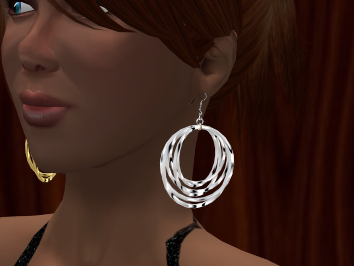 TM Hoop Cluster Earrings - Color Change - Resize - Brightness