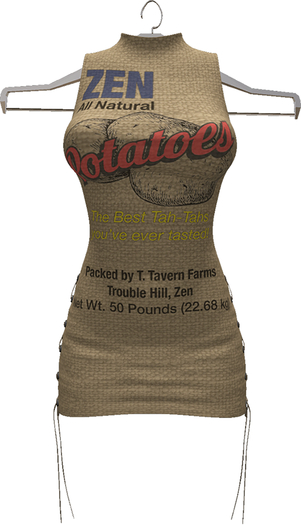 Potato Sack Hip Laced Dress