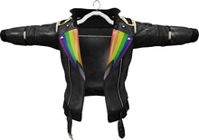 Progress Flag Leather Biker Jacket